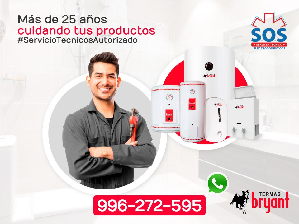 Servicio Técnico de Termas y Termotanques Bryant Perú 01 241-9946